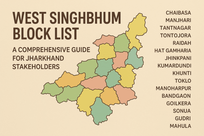 West Singhbhum Block List